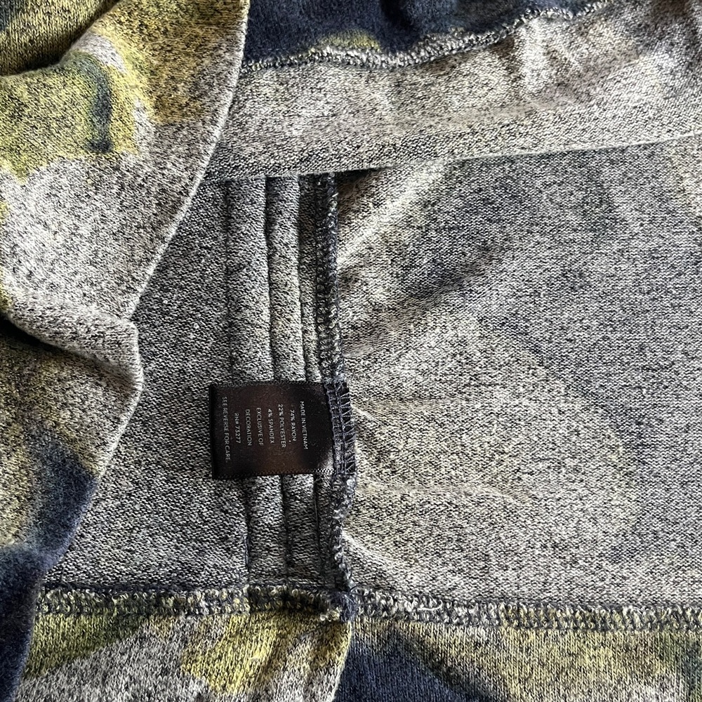 Simply Vera Vera Wang Gray floral lightweight sweater - Picture 7 of 9